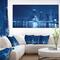 Designart - Blue Chicago Skyline Night - Cityscape Photo Canvas Print